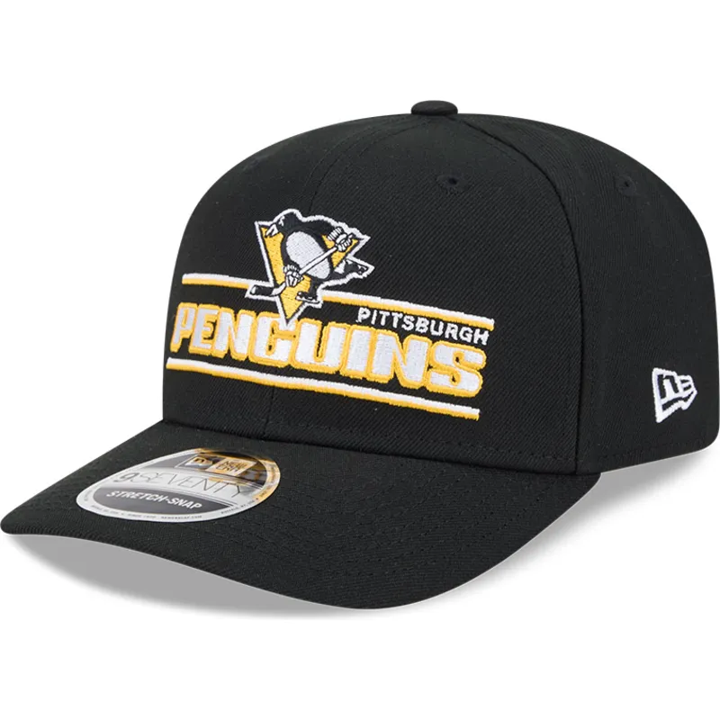 cappellino-curvo-nero-snapback-9seventy-stretch-snap-stated-di-pittsburgh-penguins-nhl-di-new-era