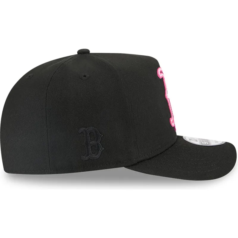 cappellino-snapback-nero-curvo-9fifty-a-frame-neon-boston-red-sox-mlb-di-new-era