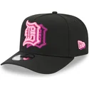 cappellino-nero-snapback-9fifty-a-frame-neon-dei-detroit-tigers-mlb-di-new-era