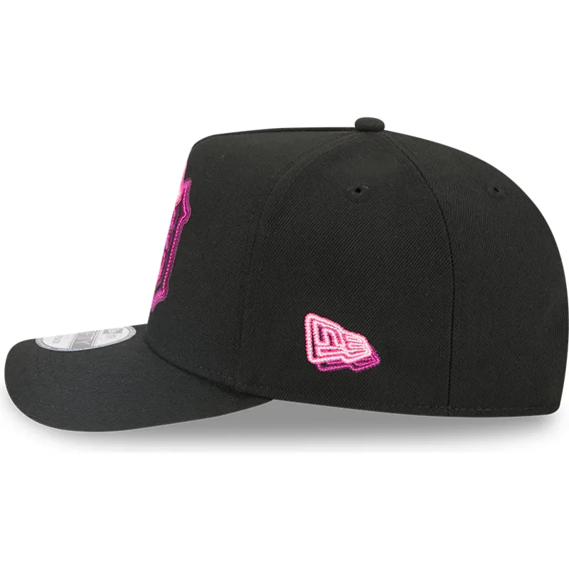 cappellino-nero-snapback-9fifty-a-frame-neon-dei-detroit-tigers-mlb-di-new-era