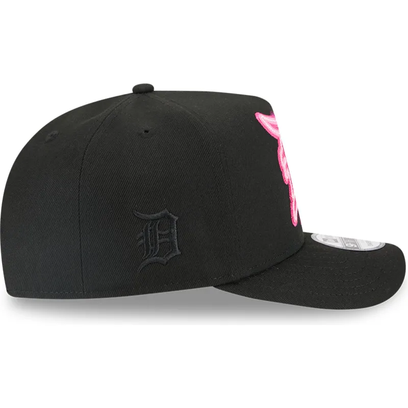 cappellino-nero-snapback-9fifty-a-frame-neon-dei-detroit-tigers-mlb-di-new-era