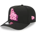 cappellino-curvo-nero-snapback-9fifty-a-frame-neon-dei-los-angeles-dodgers-mlb-di-new-era