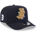 cappellino-curvo-blu-marino-snapback-9fifty-a-frame-emblem-di-boston-red-sox-mlb-di-new-era