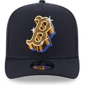 cappellino-curvo-blu-marino-snapback-9fifty-a-frame-emblem-di-boston-red-sox-mlb-di-new-era