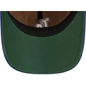 cappellino-curvo-marrone-e-blu-regolabile-9twenty-a-frame-wool-pinstripe-dei-los-angeles-dodgers-mlb-di-new-era