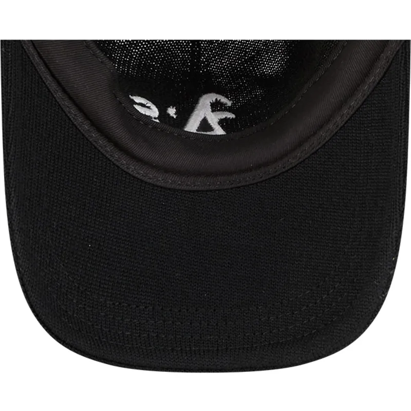 cappellino-curvo-nero-regolabile-9twenty-merino-wool-di-oakland-athletics-mlb-di-new-era