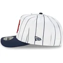 cappellino-curvo-bianco-e-blu-navy-snapback-9fifty-a-frame-satin-pinstripe-dei-boston-red-sox-mlb-di-new-era