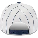 cappellino-visiera-curva-bianco-e-blu-marino-snapback-9fifty-a-frame-satin-pinstripe-di-chicago-white-sox-mlb-di-new-era