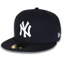 cappello-piatto-blu-navy-chiuso-59fifty-world-series-2009-side-patch-dei-new-york-yankees-mlb-di-new-era