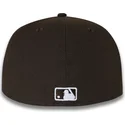 cappello-piatto-marrone-aderente-59fifty-nyc-side-dei-new-york-yankees-mlb-di-new-era
