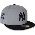 cappello-piatto-grigio-e-blu-marino-aderente-59fifty-world-series-2000-side-patch-di-new-york-yankees-mlb-di-new-era