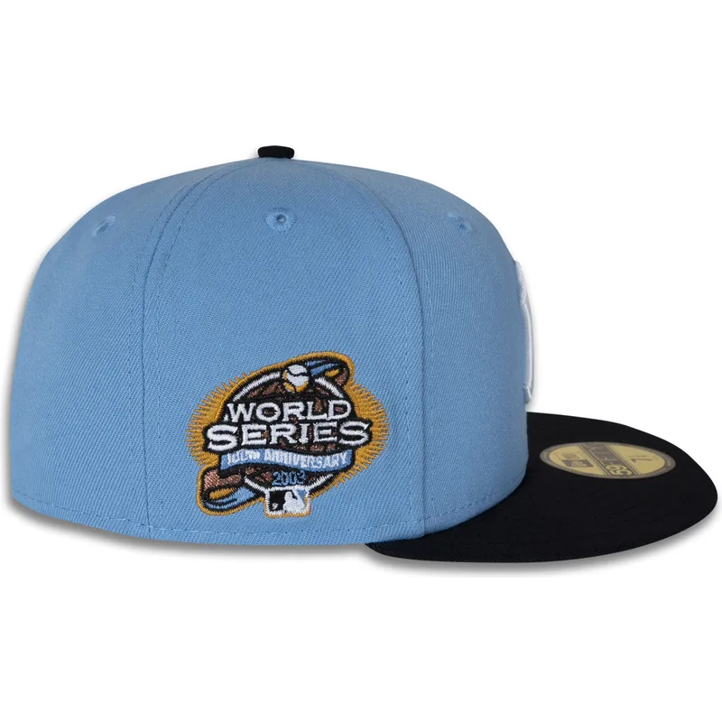 cappello-piatto-blu-regolato-59fifty-world-series-2003-side-patch-dei-new-york-yankees-mlb-di-new-era