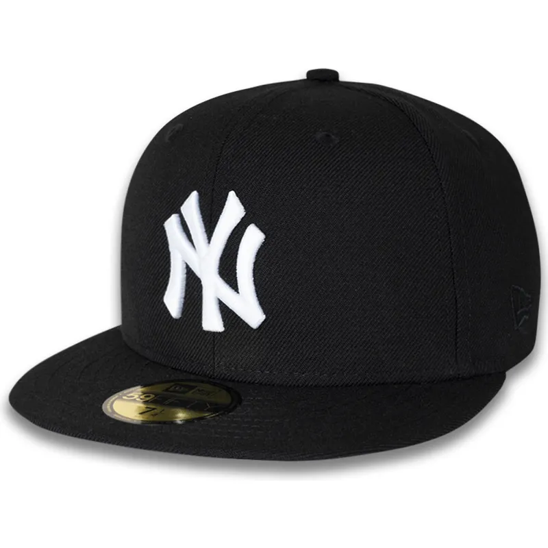 cappello-piatto-nero-aderente-59fifty-subway-series-dei-new-york-yankees-mlb-di-new-era