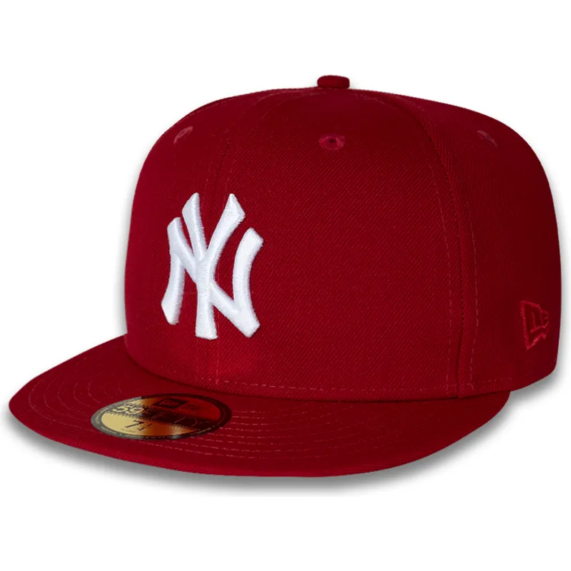 cappello-piatto-rosso-chiuso-59fifty-side-dominican-republic-dei-new-york-yankees-mlb-di-new-era