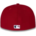 cappello-piatto-rosso-aderente-59fifty-side-dominican-republic-dei-new-york-yankees-mlb-di-new-era