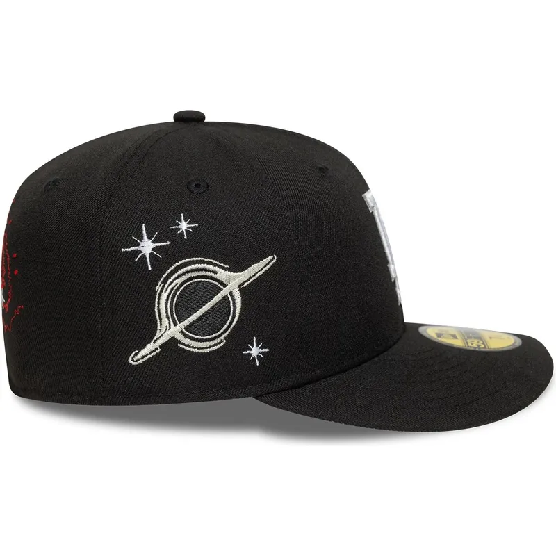 cappellino-curvo-nero-aderente-59fifty-planet-icon-dei-los-angeles-dodgers-mlb-di-new-era