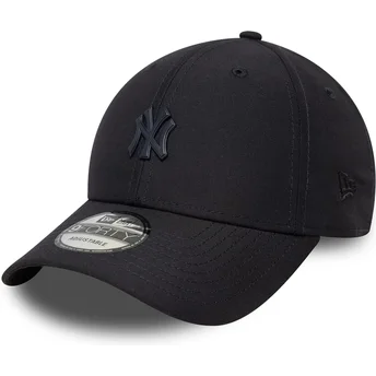 Cappellino curvo blu marino regolabile 9FORTY Pin dei New York Yankees MLB di New Era