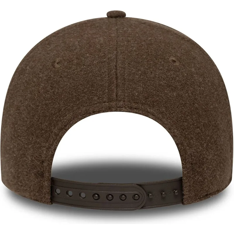 cappellino-curvo-marrone-snapback-9forty-melton-wool-di-detroit-tigers-mlb-di-new-era