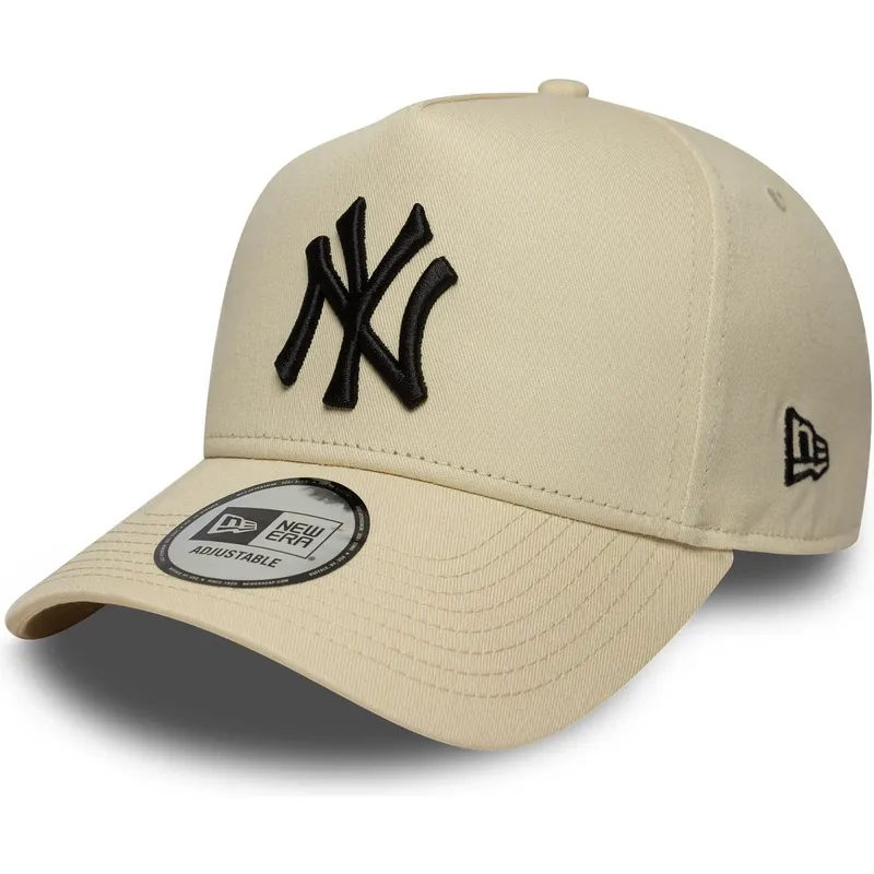 cappellino-curvo-beige-snapback-9forty-e-frame-side-patch-dei-new-york-yankees-mlb-di-new-era