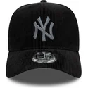 cappellino-curvo-nero-regolabile-9forty-e-frame-cord-dei-new-york-yankees-mlb-di-new-era