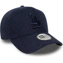 cappellino-snapback-con-visiera-curva-blu-navy-con-logo-blu-navy-9forty-e-frame-melton-dei-los-angeles-dodgers-mlb-di-new-era
