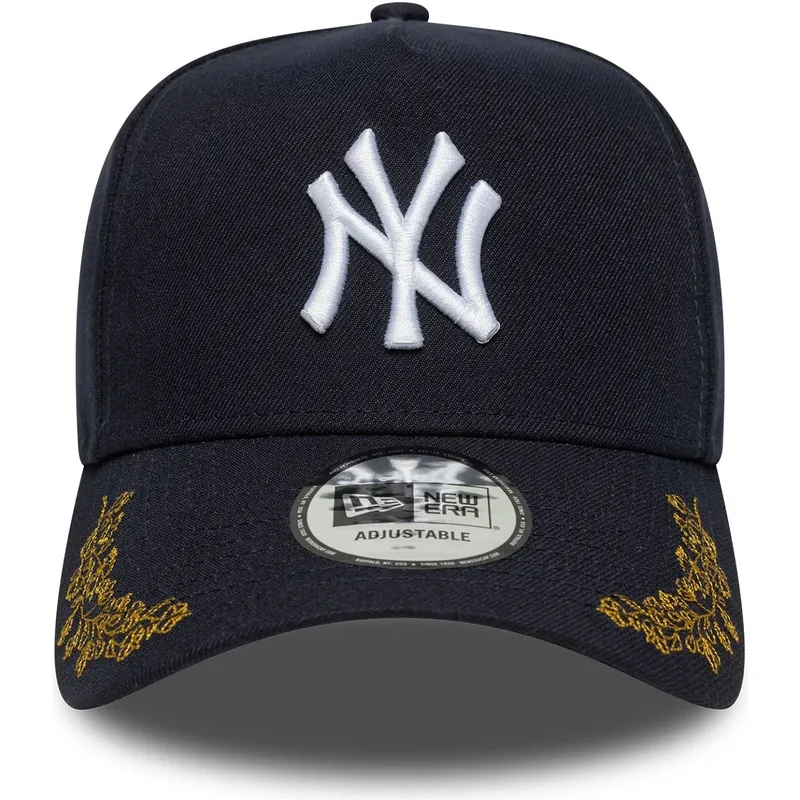 cappellino-visiera-curva-blu-marino-snapback-9forty-e-frame-tonal-icon-di-new-york-yankees-mlb-di-new-era