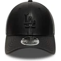 cappellino-visiera-curva-nero-snapback-con-logo-nero-9forty-m-crown-pu-dei-los-angeles-dodgers-mlb-di-new-era