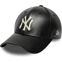 cappellino-curvo-nero-regolabile-9forty-m-crown-img-leather-dei-new-york-yankees-mlb-di-new-era