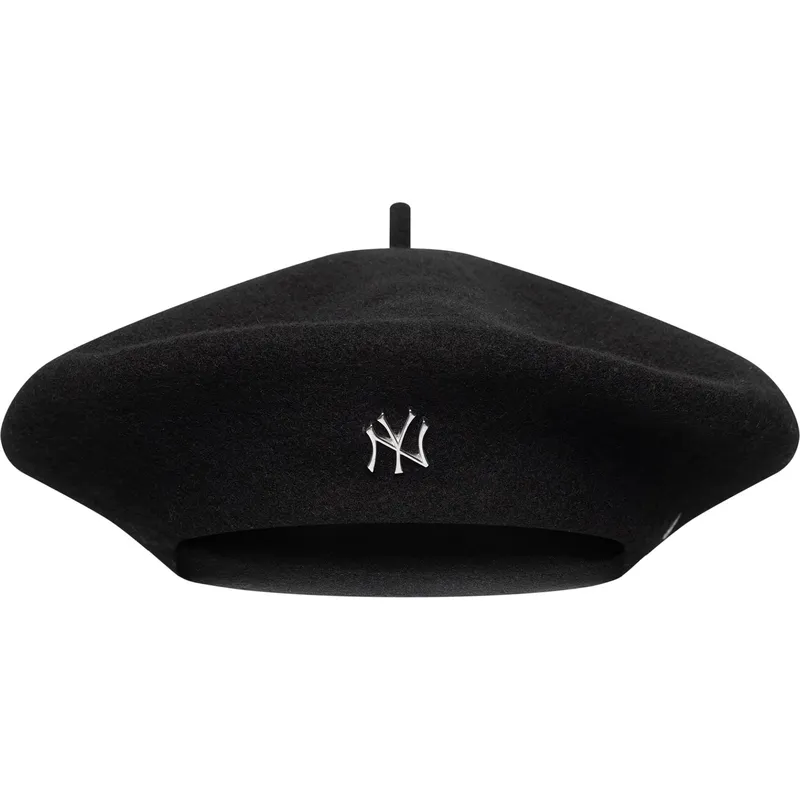 basco-nero-da-donna-pin-wool-beret-dei-new-york-yankees-mlb-di-new-era