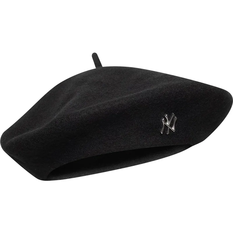 basco-nero-da-donna-pin-wool-beret-dei-new-york-yankees-mlb-di-new-era