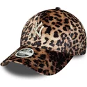 cappellino-curvo-leopardato-regolabile-da-donna-9forty-leo-velour-dei-new-york-yankees-mlb-di-new-era