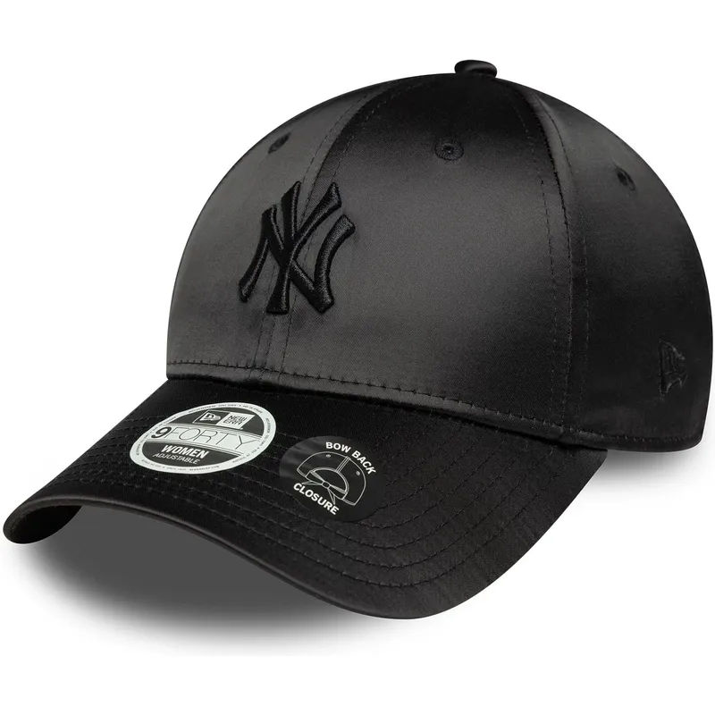 cappellino-con-visiera-curva-nero-regolabile-da-donna-con-logo-nero-9forty-satin-bow-back-di-new-york-yankees-mlb-di-new-era