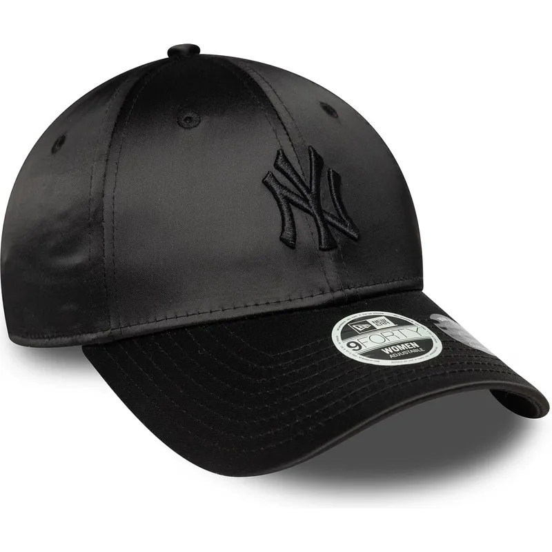 cappellino-con-visiera-curva-nero-regolabile-da-donna-con-logo-nero-9forty-satin-bow-back-di-new-york-yankees-mlb-di-new-era