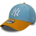 cappellino-curvo-blu-e-marrone-regolabile-per-bambino-9forty-cord-dei-new-york-yankees-mlb-di-new-era
