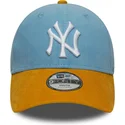 cappellino-curvo-blu-e-marrone-regolabile-per-bambino-9forty-cord-dei-new-york-yankees-mlb-di-new-era