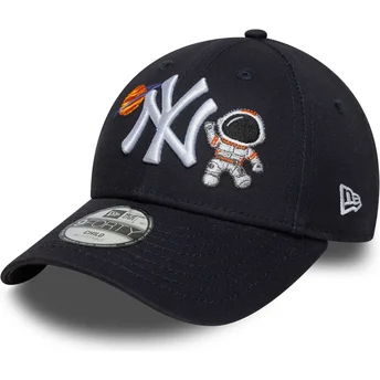 Cappello curvo blu navy regolabile per bambino 9FORTY Space Icon dei New York Yankees MLB di New Era
