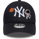 cappellino-curvo-blu-navy-regolabile-per-bambino-9forty-space-icon-dei-new-york-yankees-mlb-di-new-era