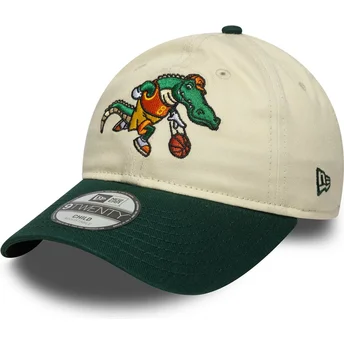 Cappellino beige e verde regolabile per bambino 9TWENTY Mascot di New Era