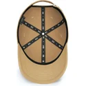 cappello-curvo-beige-scuro-regolabile-baseball-peach-obl048-di-oblack