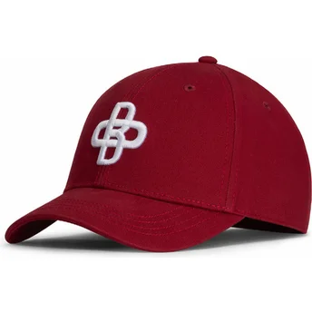 Cappellino curvo rosso regolabile Baseball Peach OLB044 di Oblack