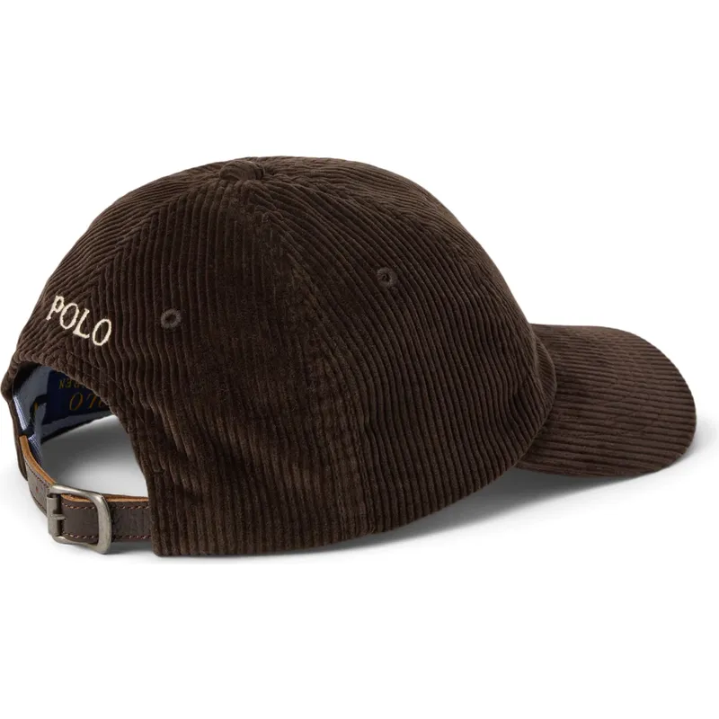 cappellino-curvo-marrone-scuro-regolabile-classic-sport-corduroy-di-polo-ralph-lauren