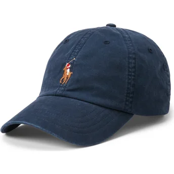 Cappello curvo blu navy regolabile Classic Sport Stretch Cotton Twill di Polo Ralph Lauren