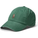 cappello-verde-con-visiera-curva-regolabile-classic-sport-in-cotone-elasticizzato-twill-di-polo-ralph-lauren