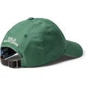 cappello-verde-con-visiera-curva-regolabile-classic-sport-in-cotone-elasticizzato-twill-di-polo-ralph-lauren