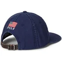 cappello-piatto-blu-navy-regolabile-usa-applique-twill-di-polo-ralph-lauren