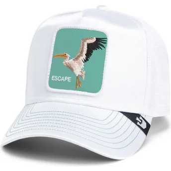 Goorin Bros. Pelican Bird Escape Not Into Yoga Great Escape The Farm Cappello Trucker Bianco