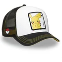 cappellino-trucker-bianco-e-nero-pikachu-pkm6-ele-pokemon-di-capslab