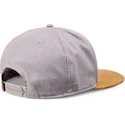 cappello-piatto-grigio-e-marrone-snapback-linen-2015-di-djinns