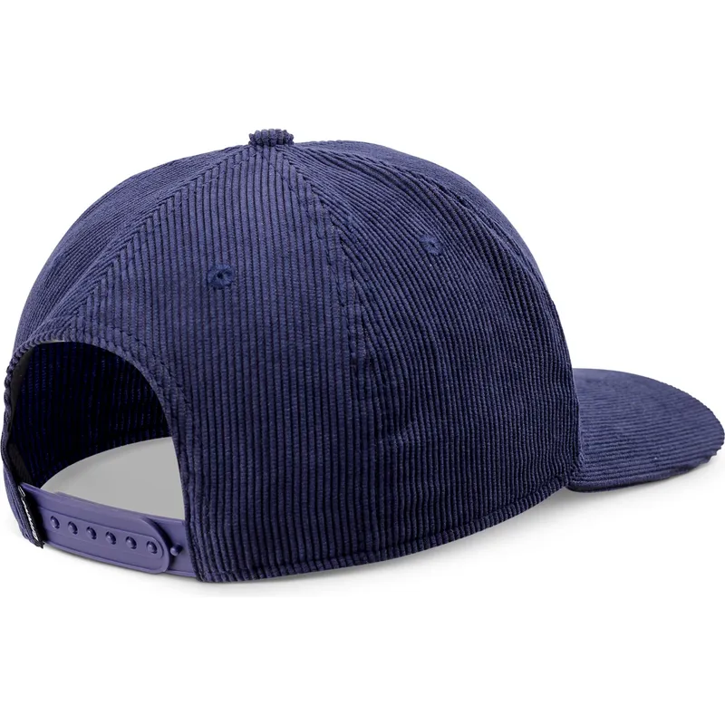 cappellino-curvo-blu-marino-snapback-truefit-cord-mountains-di-djinns