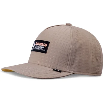 Snapback marrone con visiera curva HFT Sunday Coffee RipStop di Djinns